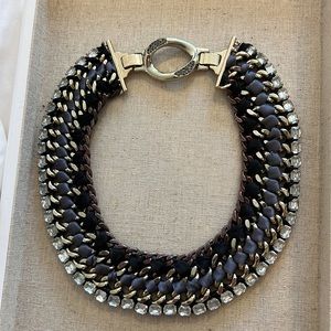 Stella & Dot Statement Necklace. Ribbon stone